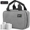 Kaddy Secure Pill Organizer Box, Αποθήκευση για μπουκάλια της ιατρικής ή συμπληρώματα? Καλλωπισμού; Ταξίδι ή το σπίτι, TSA εγκεκριμένη κλειδαριά (Grey)