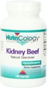 Nutricology Kidney Beef Supplement - Natural Glandular, Freeze-Dried, Βοοειδή, Lyophilized, Beef Organ, 500mg Vegetarian Capsles - 100 Count