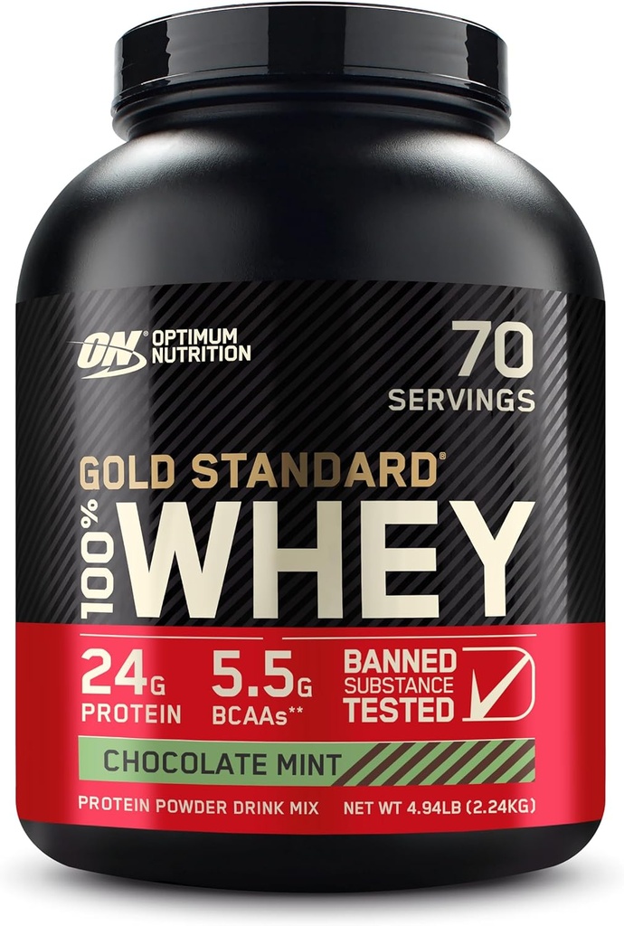 Optimum Nutrition Gold Standard® 100% Whey, Chocolate Mint, 4,94 lb (2,24 kg)