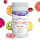Magnesium Citrate Gummies - Χωρίς ζάχαρη, Vegan και μη GMO για καλύτερο ύπνο και χαλάρωση - Χωρίς Αλκοόλ - Συμπλήρωμα μαγνησίου για ενήλικες, εφήβους και παιδιά - Τροπικά φρούτα - 240 μάσημα