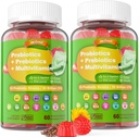 Vegan Probiotics Gummies for Women & Men - Fiber Prebiotics Συμπληρώματα 