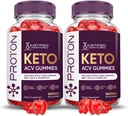 Justified Laboratories (2 Pack Proton Protein Keto ACV Gummies Advanced Formula 1000MG Proton Boost Formated with Ρόδι χυμού τεύτλων σκόνη B12 Vegan Non GMO 120 Gummys