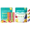 Venture Pal Sugar Free Electrolyte Powder Packets - Liquid Daily IV Drink Mix for Rapid Hydration & Party Recovery 