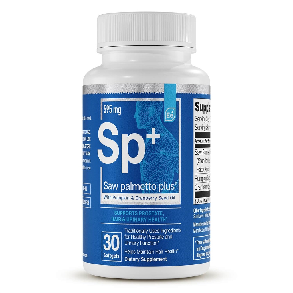 Saw Palmetto Plus - Συμπληρώματα υγείας Prostate για τους άνδρες με κολοκύθα και Cranberry σπορέλαιο 