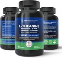 L Theanine 200mg, Μαγνήσιο, 5-HTP & Μελατονίνη – All-in-1 L-Θεανίνη συμπλήρωμα για την ανακούφιση από το άγχος, την εστίαση & τη γνώση, τον ύπνο - 60 κάψουλες