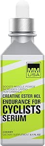 MMUSA Cyclist-Optimized Creatine Serum. Amplifies Cycling Sports Performance, Boosts Nitric Oxide Levels, Stamina, Energy, Endurance & Focus. Fights Fatigue & Lactic Acid Build Up. Cherry, 5.1 Fl Oz
