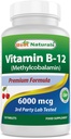Best Naturals Βιταμίνη B12 6000 mcg 120 δισκία