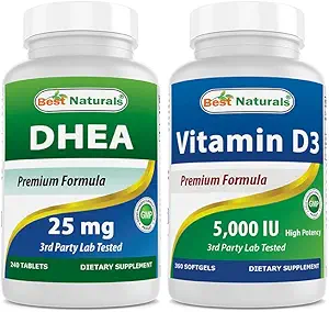 Best Naturals Dhea 25mg & βιταμίνη D3 5000 I