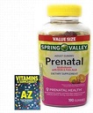 Spring Valley Adult Prenatal Health Multivitamin DHA & Folic Acid, Fruit, 190 Gummies+Better Guide Vitamins Supplements Book