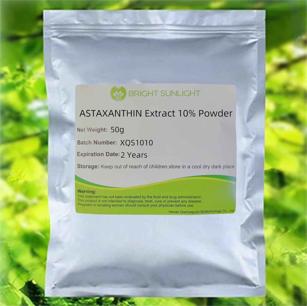 50g ASTAXANTHIN Extract 10%, Haematococcus Pluvialis Extract Κόνις Αντιοξειδωτικό