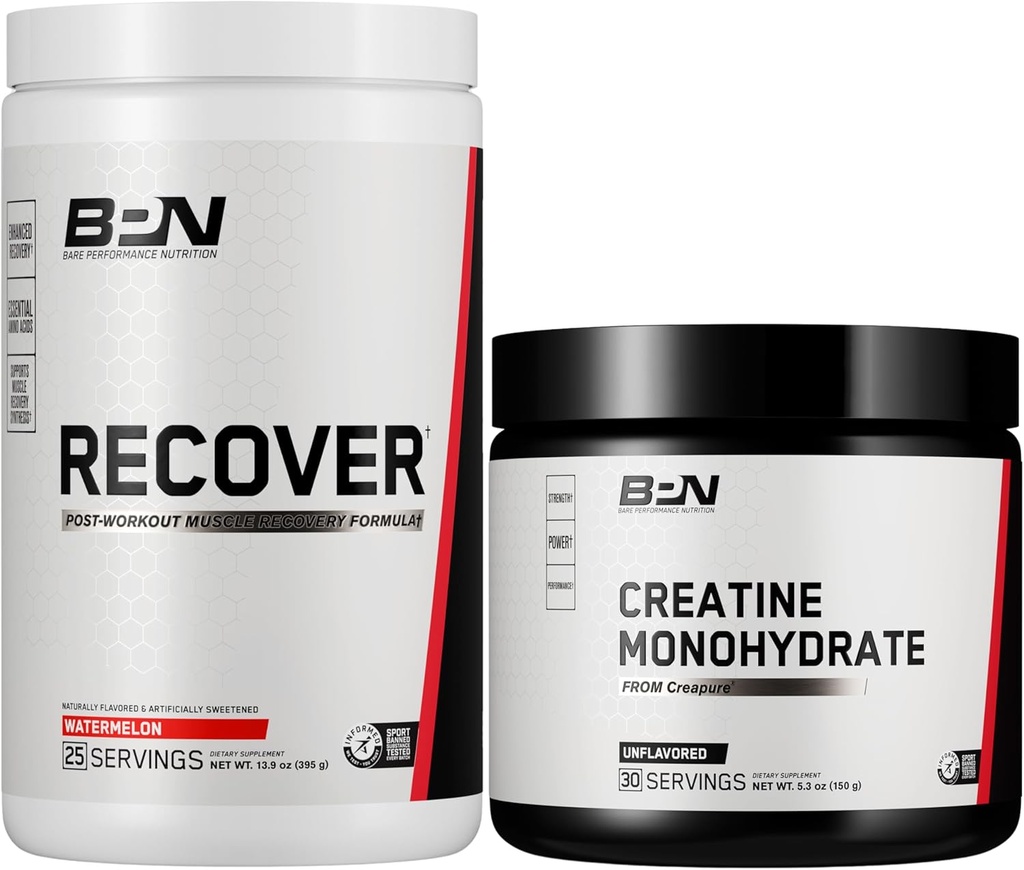 BARE ΕΠΙΔΟΣΕΙΣ ΔΙΑΤΡΟΦΗ BPN Ανακτήστε & Creatine Monohydrate 30s Bundle
