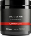 Εξαιρετικά υψηλής αντοχής Bromelain 1000mg - 3600 GDU/Gram - Πολύ συμπυκνωμένο και βιοδιαθέσιμο - ελεγχόμενη από τρίτο μέρος Φόρμουλα - 90 χορτοφαγικές κάψουλες - 45 εξυπηρετούν ανά εμπορευματοκιβώτιο - συμπλήρωμα Bromelain