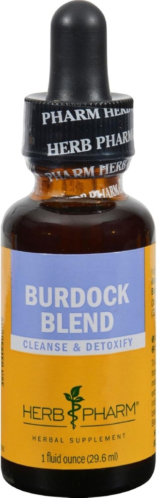 Βότανο Pharm Burdock Blend υγρό εκχύλισμα για την υποστήριξη καθαρισμού & αποτοξίνωσης - 1 ουγγιά (DBURD01)