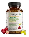 USDA Organic 100% Αμιγές Έλαιο Σπέρματος Cranberry 940 mg, Φυτικά Ωμέγα 3-6-9 Λιπαρά Οξέα, Υγρά Οργανικά Καψάκια, Ουρολοίμωξη Υγείας & Δερμάτων, 60 Κάψουλες