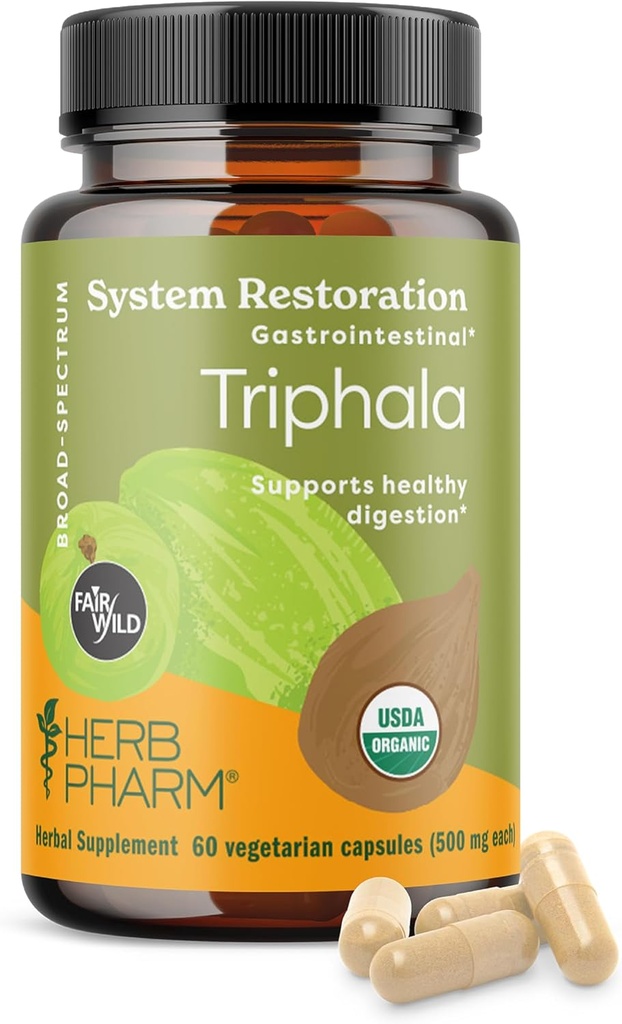 Herb Pharm USDA Organic Triphala Capses 