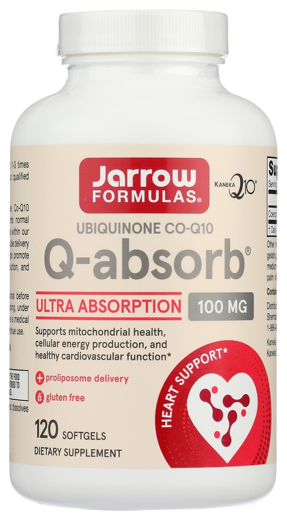 Σχήμα JARROW Q-Absorb CoQ10 100 MG, 120 CT
