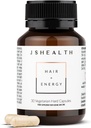 JSHealth Βιταμίνες Hair and Energy Formula - Hair & Scalp συμπλήρωμα υποστήριξης με ιώδιο και ψευδάργυρο - 30 κάψουλες