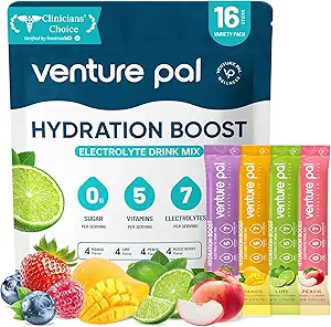 Venture Pal Sugar Free Electrolyte Packets σκόνης - Liquid Daily IV Hydration Packets 