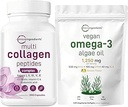 Micro συστατικά Multi Collagen Complex & Vegan Omega 3 Algae Συμπλήρωμα Oil Bundle 2 πακέτο 