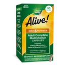 Ο Δρόμος της Φύσης Ζωντανός! Max6 Potency Adult Complete Multivitamin, with Iron, Vitamins A, C, E & B-Vitamins Συμπεριλαμβανομένων μεθυλιωμένων B12 & Folate, υποστηρίζει τον ενεργειακό μεταβολισμό*, 90 κάψουλες (Packaging May Vary)