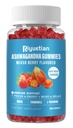 Ashwagandha Gummies for Women & Men - ανακούφιση από το στρες, ανοσοποιητική υποστήριξη & αυξημένη ενέργεια - Χωρίς ζάχαρη, Vegan - Βιολογικό Ashwagandha Root Συμπληρώματα Gummy- Φυσικό άρωμα φράουλας (60 κόμης)