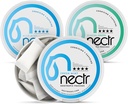 Nectr Energy Nootropic Pouches Mint Mix - Καφεΐνη Pouches με Cognizin Citicoline. 3 Γεύσεις: Ήπια και Φρέσκια Μέντα, και Παγωμένο Πράσινο. Χωρίς ζάχαρη, Nicotine Free Calm Focus & Energy συμπλήρωμα