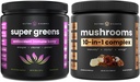 NutraChamps Super Greens Αντιοξειδωτικό & Super Μανιτάρια: Ultimate Brain, Gut & Boost Σώμα
