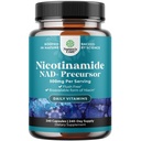 Βιταμίνη B3 Niacinamide 500mg Κάψουλες - Μιτοχονδριακή Ενέργεια και ισχυρό συμπλήρωμα δέρματος - AKA Vitamin B3 Niacin 500mg Flush Free and Nicotinamide 500mg - Flush Free Niacin Supplement - 240 Count