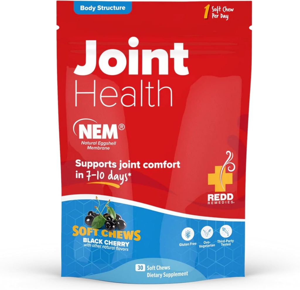 Redd Remedes, Joint Health Original, Βοηθά στην ενίσχυση του συνδετικού ιστού και του καρτιού, μαύρο κεράσι άρωμα, 30 μαλακά μάσημα