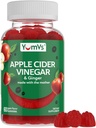 YUM-V'S Apple Cider Vinegar Gummies – ACV Gummies με Ginger & The Mother – Υποστηρίζει Μεταβολισμό, Ζωτικότητα & Καθημερινή Ευεξία – Φυσικό Apple Flavor Vegan, μη-GMO, Χωρίς γλουτένη, Μηλίτης Gummy – 60 Count
