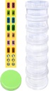 7 ημέρα Hill Organizer περίπτωση Stackable Εβδομαδιαία Συμπληρώματα Βιταμίνες Hills Κάτοχος της συσκευής Extra Διαφανές με ετικέτα και ένα ακόμα Lids- Large