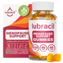 Lubracil Menopause Gummies for Women - Συμπληρώματα εμμηνόπαυσης για Hot Flashs, Night Sweats, Mood Swings and Hormonal Balance - Daily Vitamins with Black Cohosh & Ashwagandha - 60 Gummies (Pack of 1)