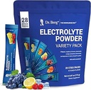 Dr. Berg Sugar Free Ηλεκτρολυτές Powder Packets (Variety Pack) - Daily Electrolyte Drink Mix - 28 Total Hydration Pouches Sugar Free - Keto Electrolytes Packets σκόνης Όχι Ζάχαρη - 7 Νόστιμες Γεύσεις