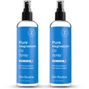 Pure Magnesium Oil Spray 12oz (2 Pack) – Βιολογικό σπρέι μαγνησίου βαθμού USP, επίκαιρο γλυκινικό μαγνήσιο, Λάδι μαγνησίου για τα πόδια, το σώμα, τους μυς και τα πόδια Cr Κατασκευασμένο στις ΗΠΑ