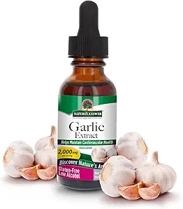 Nature's Answer Garlic Extract | Promotes Overall Health & Well-Being | Made with Low Organic Alcohol | Gluten-Free, Non-GMO & Kosher Certified | 1oz