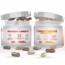 Turkesterone & Tongkat Ali Lean μυϊκή ανάπτυξη & ανάκτηση + Fadogia Agrestis μυϊκή στοίβα για την αθλητική απόδοση & μυϊκή μάζα (60 κάψουλες)