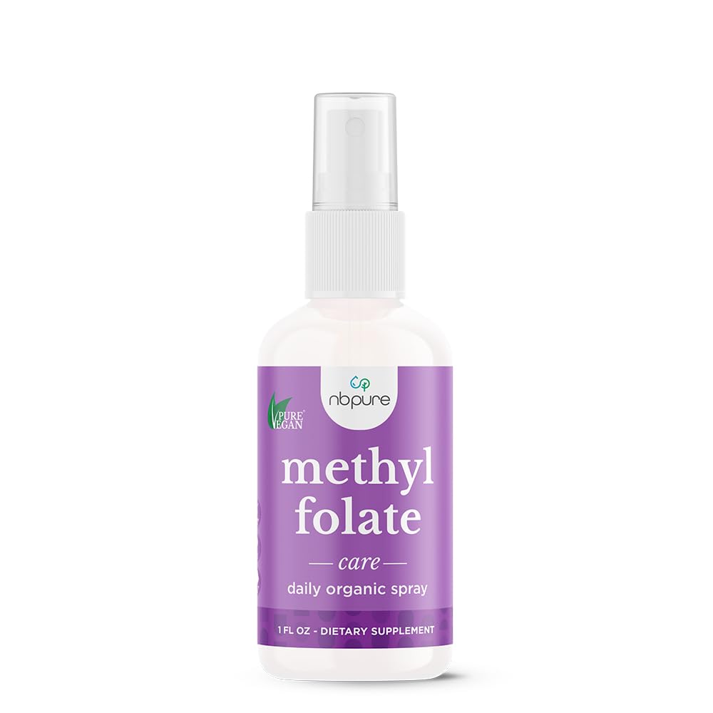 Nbpure Methylfolate Vitamin B9 Spray συμπλήρωμα, υγρό Follic Acid Spray, 1 oz