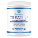 NutraScience Creatine Monohydrate σκόνη με BioPerine, Υποστηρίζει Lean μυϊκή ανάπτυξη και την αποκατάσταση, 60 εξυπηρετήσεις, 5000mg ανά υπηρεσία, χωρίς γεύση, GMP οδοντωτή, Vegan φιλικό, μη ΓΤΟ