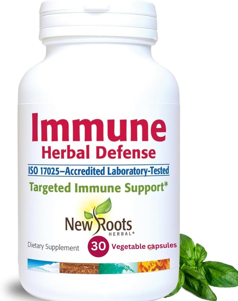 Immune Herbal Defense Supplement (200mg) with Reishi Mushroom, Astragalus Andrographis, Multi Herbal Extract with Elderberry, Echinacea (30 Κάψουλες) 