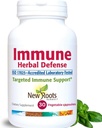 Immune Herbal Defense Supplement (200mg) with Reishi Mushroom, Astragalus Andrographis, Multi Herbal Extract with Elderberry, Echinacea (30 Κάψουλες) 