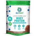 BioTrust χαμηλή υδατανθράκων Lite, 20 γραμμάρια χόρτου-Fed Whey Protein Isolate, 100 θερμίδες, ProHydrolase Digestive Enzymes, μη-GMO, δωρεάν από σόγια και γλουτένη, rBGH-free (14 υπηρεσίες) (Chocolate Ice Cream)