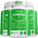 Rosabella Moringa Κάψουλες - Pure Moringa σκόνη, ενέργεια, δέρμα, ανοσοποιητικό & κόκκαλο υγεία Superfood, πλούσια σε Αντιοξειδωτικά, Ουσιώδεις Βιταμίνες & Αμινοξέα, Φυσικό Πράσινο συμπλήρωμα superfood - 180 Count