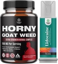 Bundle of Horny Goat Weed for Men with Black Maca Root, Tongkat Ali, Saw Palmetto & Panax Ginseng Extract και Λιδοκαΐνη Αποευαισθητοποίηση Topical Spray Climax Control - Ενισχύστε την αντοχή και Stamina
