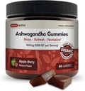 KSM-66 Ashwagandha Gummies - 600mg οργανικό εκχύλισμα ρίζας ανά υπηρεσία - Delicious Natural Apple-Berry Flavor 