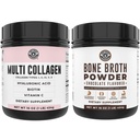 Left Coast Performance Σοκολάτα Bone Broth και Multi Collagen σκόνη για κοινή, μαλλιά, δέρμα, και νύχια υποστήριξη
