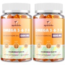 Omega-7 Sea Buckthorn Oil Gummies, Omega 3 6 7 9 Συμπλήρωμα για τις γυναίκες, έλαιο λιναρόσπορου, Βιταμίνες E, A & Probiotics - Δέρμα, μάτι & ξηρότητα, γεύση χαμομηλιού - 120 Gummies