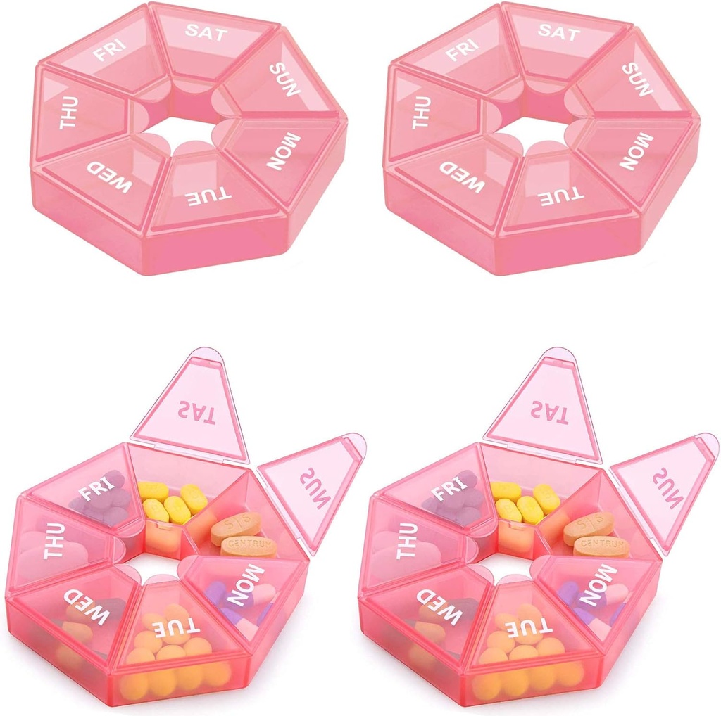 Εβδομαδιαία Hill Organizer Μεγάλη 7 ημέρα Hill Box Organizer Καθημερινή περίπτωση ιατρικής για τη βιταμίνη ψάρια χάπια Συμπληρώματα Αρθρίτιδα Φιλική