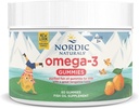 Nordic Naturals Nordic Omega-3 Gummies, Tangerine - 60 Gummies - 82 mg Σύνολο Omega-3s με EPA & DHA - Μη-GMO - 30 Υπηρεσίες