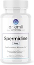 DR. EMIL NUTRITION Men & Women Spermidine 5mg Supplements | Aging Supplement | Pure Spermidine 3HCL & Thiamin 20mg | 60 Capsules | 30 Day Supply
