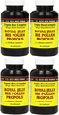 Y.S. Eco Bee Farms, (4 Pack) Royal Jelly, Bee Pollen, Propolis, Plus Korean Ginseng, 90 Κάψουλες